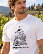 "Il Tasso Alcolico"  | T-Shirt Bianca