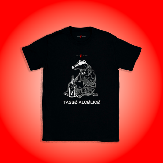 T-Shirt Tasso Alcolico Nera